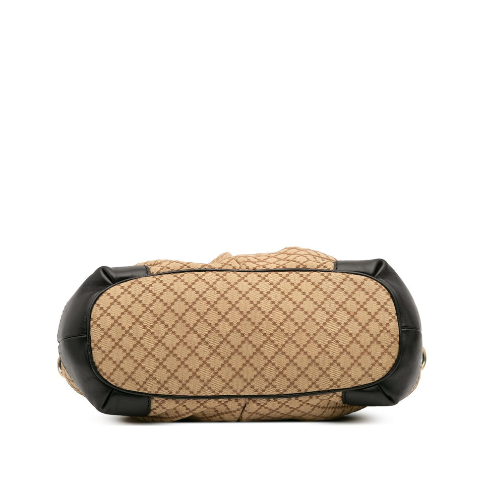 Gucci Diamante Canvas Sukey Satchel