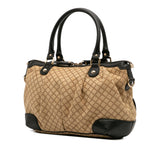 Gucci Diamante Canvas Sukey Satchel