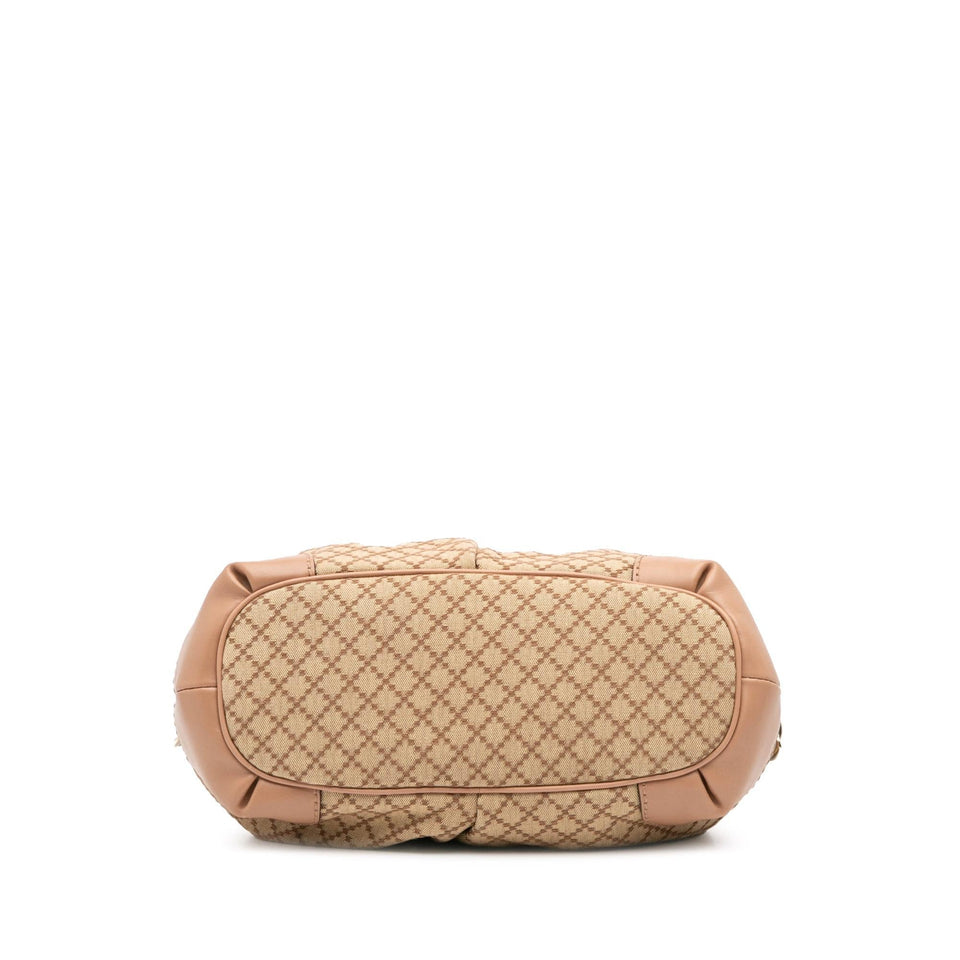 Gucci Diamante Canvas Sukey Satchel