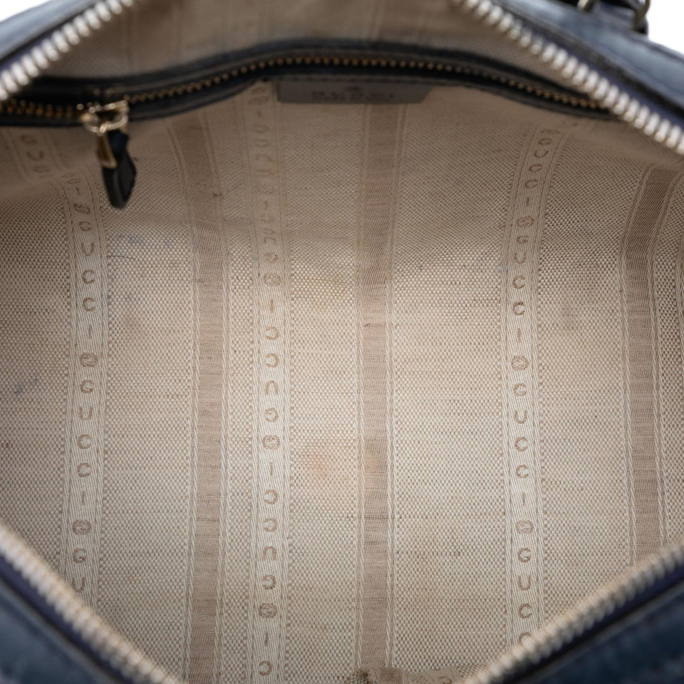 Gucci Diamante Leather Boston Bag