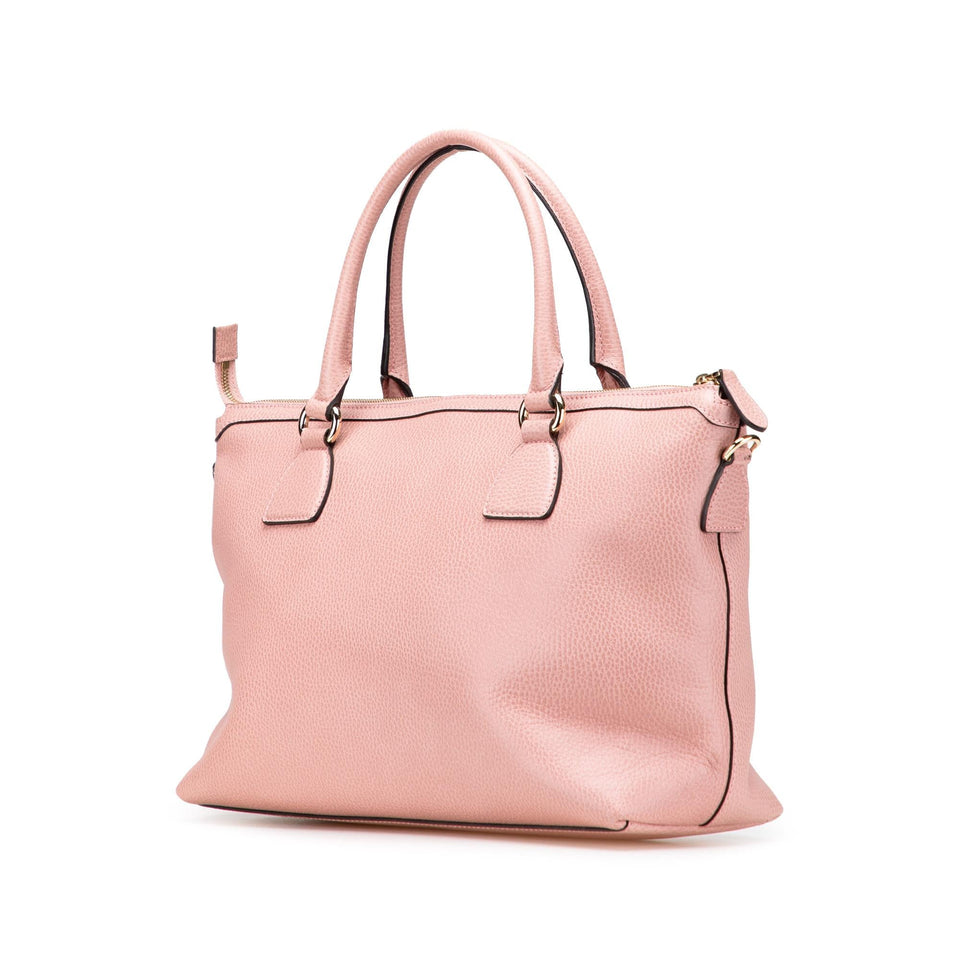 Gucci Dollar Calfskin GG Charm Satchel