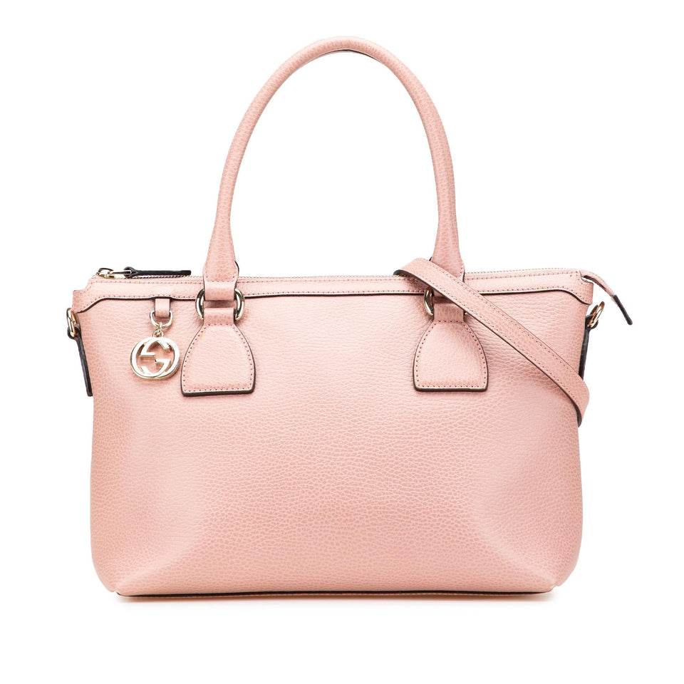 Gucci Dollar Calfskin GG Charm Satchel