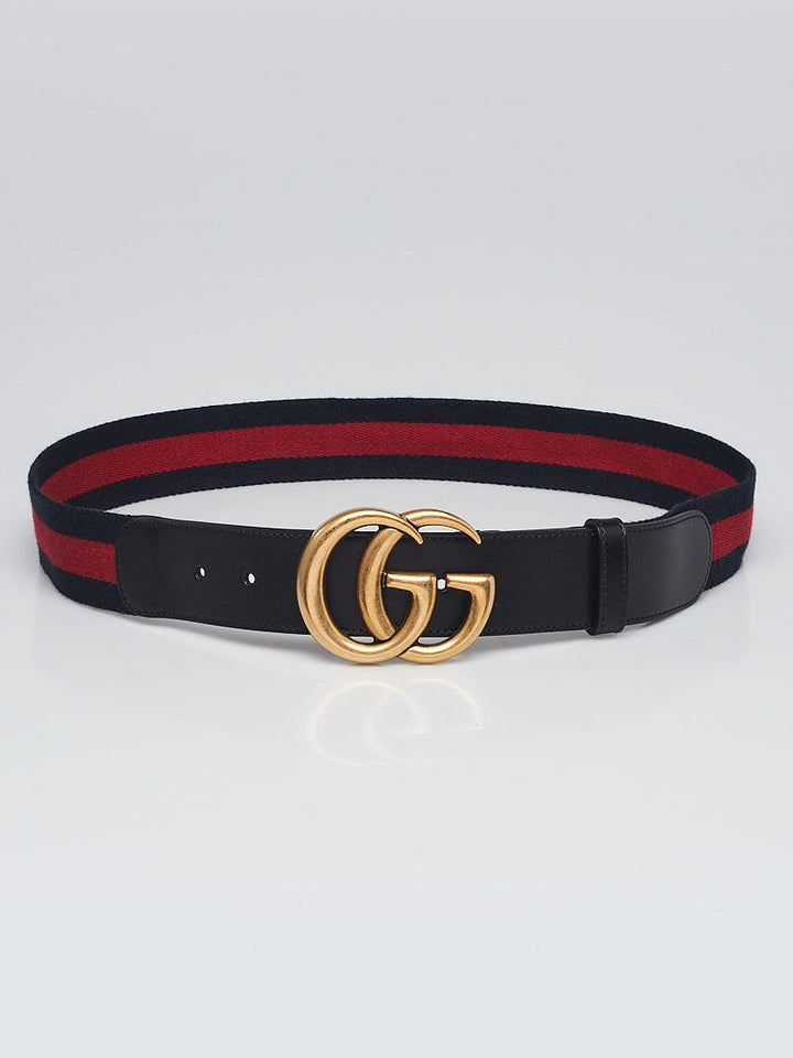 Gucci Double G Buckle Web Belt