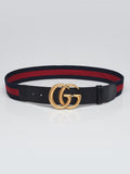 Gucci Double G Buckle Web Belt