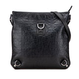 Gucci Embossed Leather Horsebit Abbey D Ring Crossbody