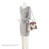Gucci Embroidered Leather Floral Sylvie Top Handle