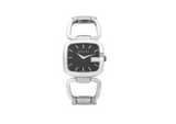 Gucci G- Black Dial Stainless Steel Ladies Watch