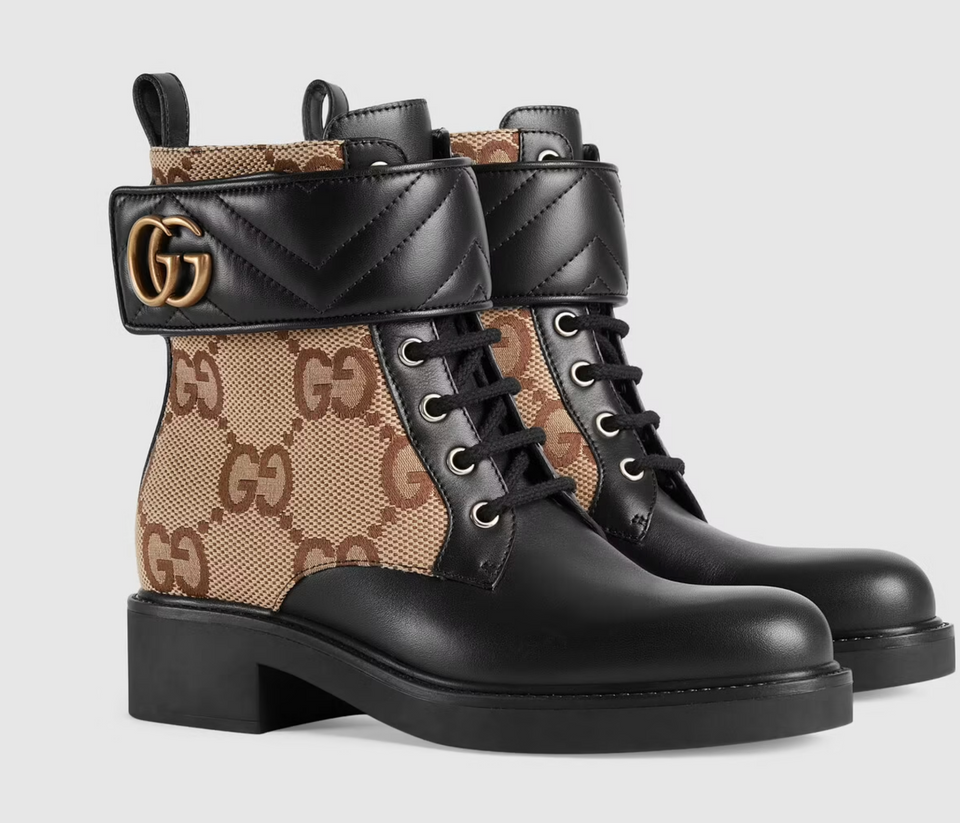 Gucci GG ARIA COMBAT BOOTS