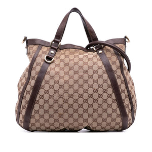 Gucci GG Canvas Abbey D Ring Convertible Satchel