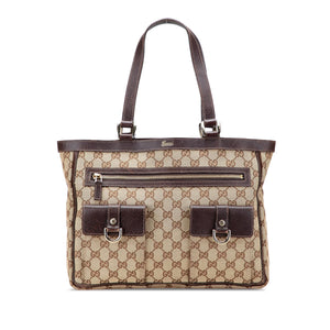 Gucci GG Canvas Abbey D Ring Pocket Tote