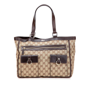 Gucci GG Canvas Abbey D Ring Pocket Tote
