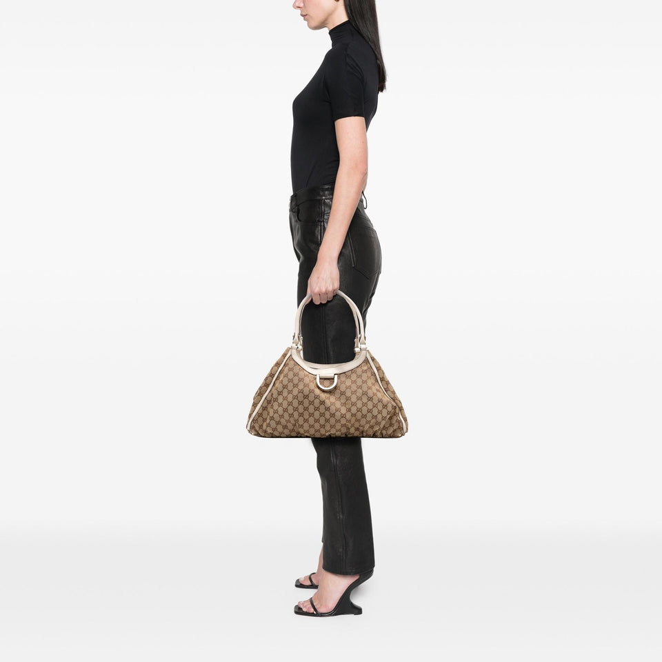 Gucci GG Canvas Abbey D Ring Shoulder Bag