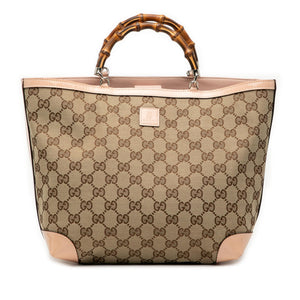 Gucci GG Canvas Bamboo Childrens Tote