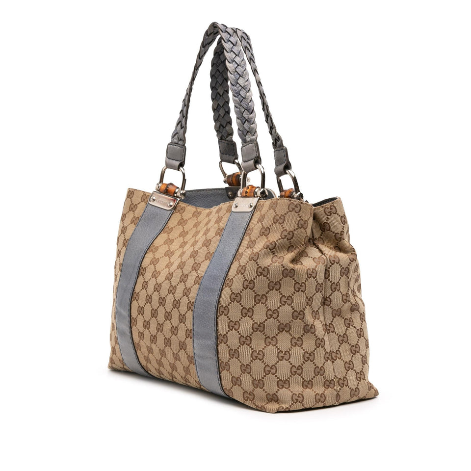 Gucci GG Canvas Bamboo Libeccio Tote