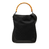 Gucci GG Canvas Bamboo Web Satchel