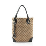 Gucci GG Canvas Charm Medium N/S Tote