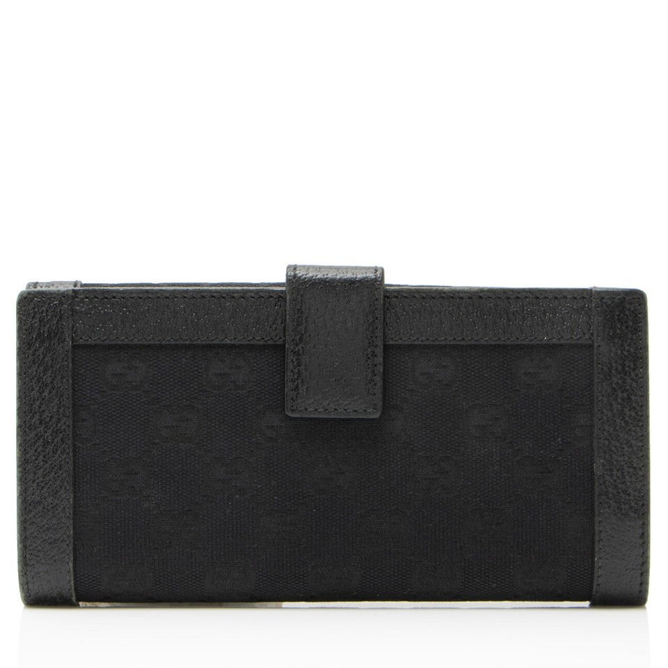 Gucci GG Canvas Charmy Continental Wallet