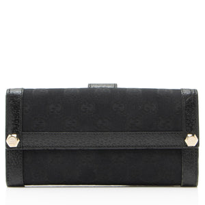 Gucci GG Canvas Charmy Continental Wallet