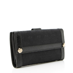 Gucci GG Canvas Charmy Continental Wallet