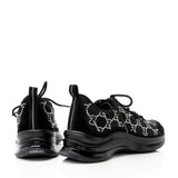 Gucci GG Canvas Crystal Run Sneakers - Size 7.5 / 37.5
