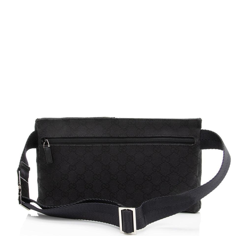 Gucci GG Canvas Double Pocket Belt Bag