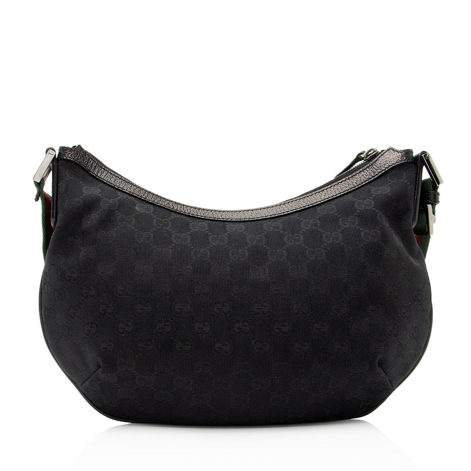 Gucci GG Canvas Half Moon Medium Messenger