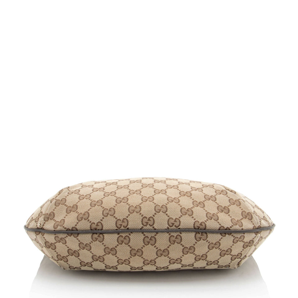 Gucci GG Canvas Half Moon Medium Messenger