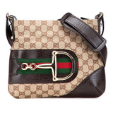 Gucci GG Canvas Hasler Web Crossbody