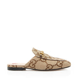 Gucci GG Canvas Jumbo GG Princetown Mules - Size 7.5 / 37.5