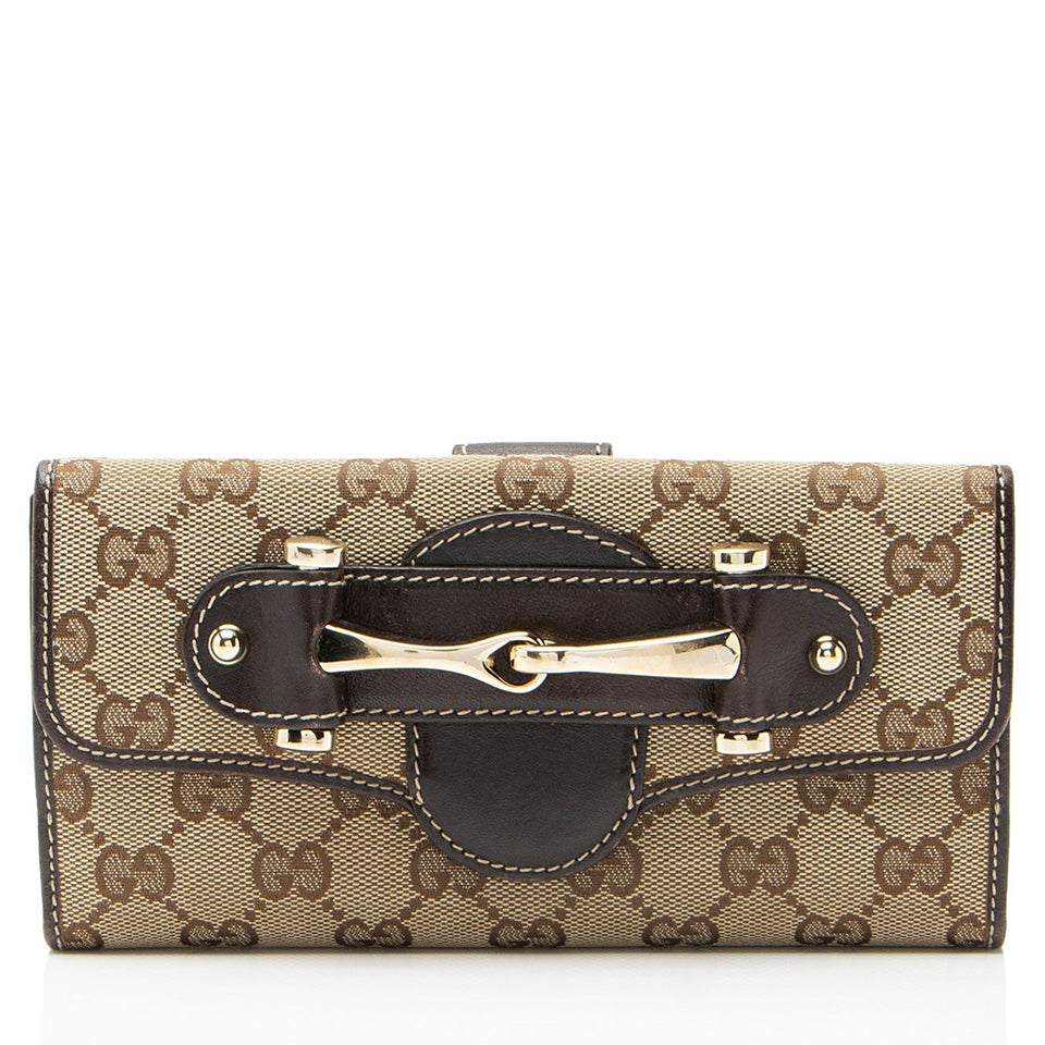 Gucci GG Canvas Pelham Continental Wallet