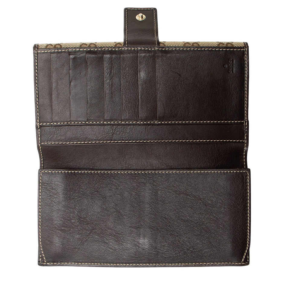 Gucci GG Canvas Pelham Continental Wallet