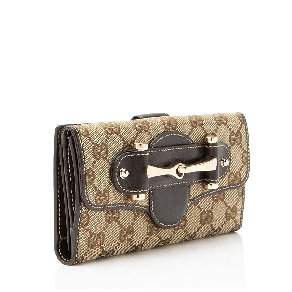 Gucci GG Canvas Pelham Continental Wallet
