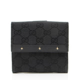 Gucci GG Canvas Studded French Wallet