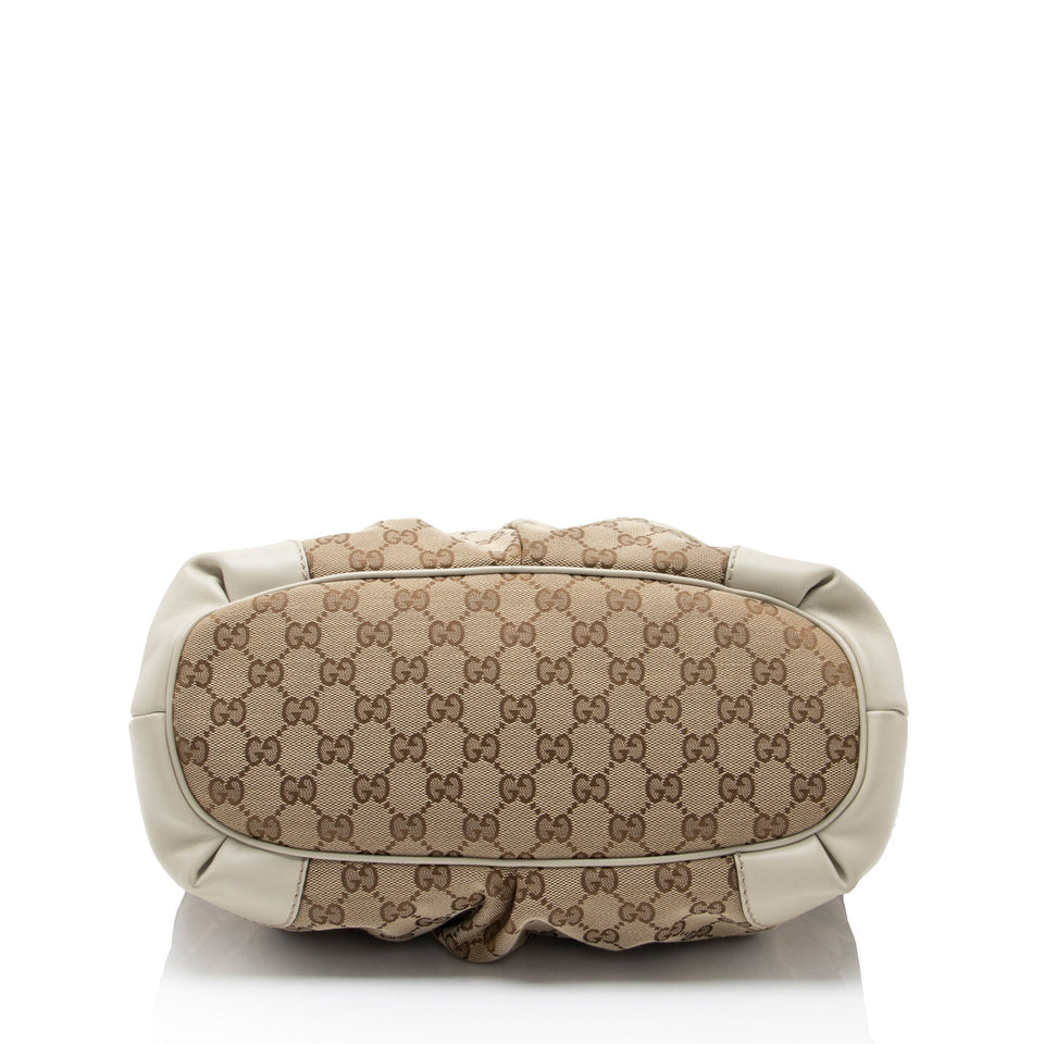 Gucci GG Canvas Sukey Medium Satchel