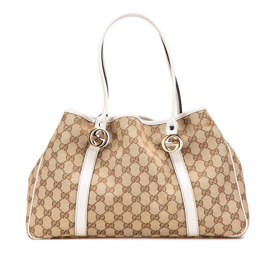 Gucci GG Canvas Twins Tote