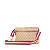 Gucci GG Canvas Web Double Pocket Belt Bag