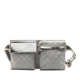 Gucci GG Canvas Web Double Pocket Belt Bag