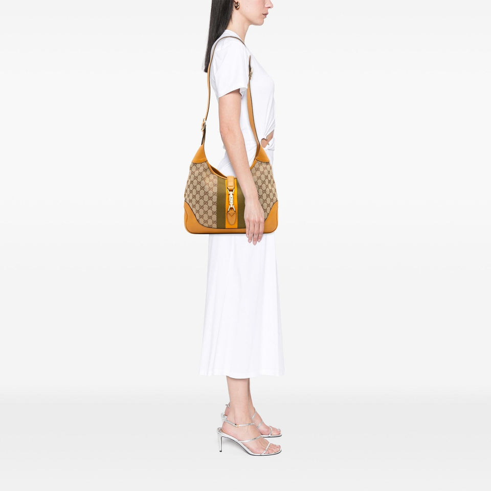 Gucci GG Canvas Web Jackie O Bouvier Crossbody