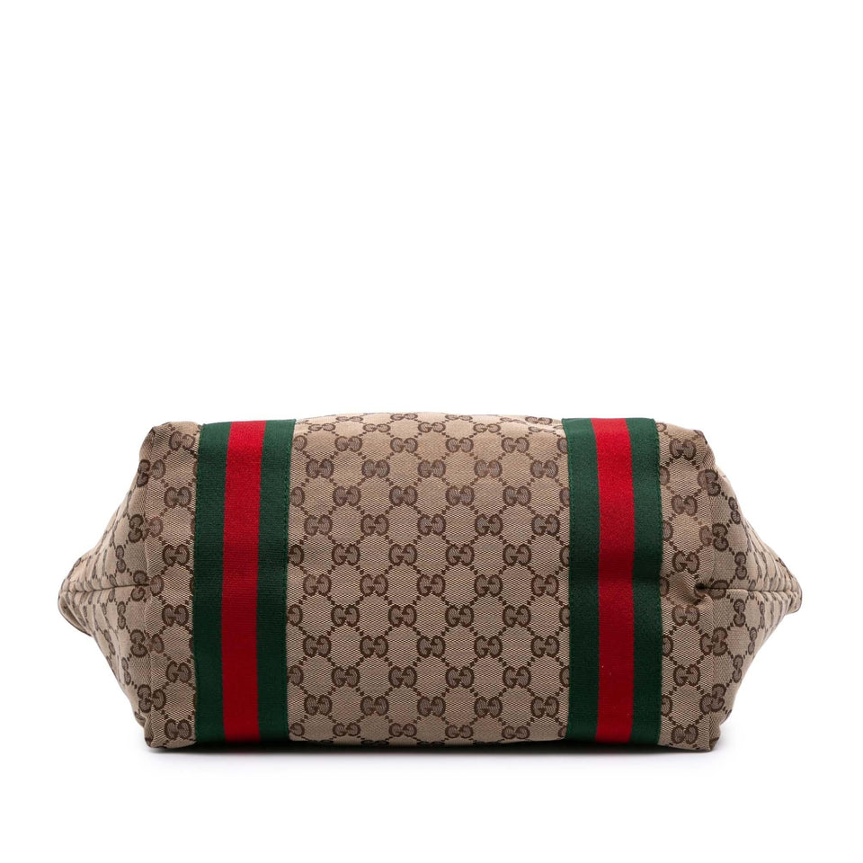 Gucci GG Canvas Web Jolie Tote