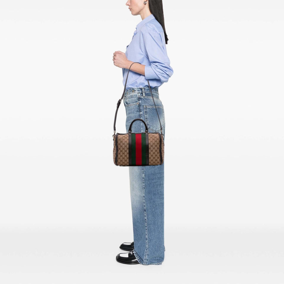 Gucci GG Canvas Web Joy Boston Bag