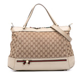 Gucci GG Canvas Web Mayfair Satchel