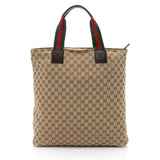 Gucci GG Canvas Web N/S Large Tote