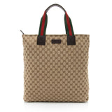 Gucci GG Canvas Web N/S Large Tote