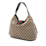 Gucci GG Canvas Web New Ladies Hobo