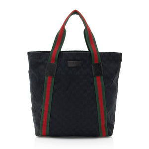 Gucci GG Canvas Web Original Tote
