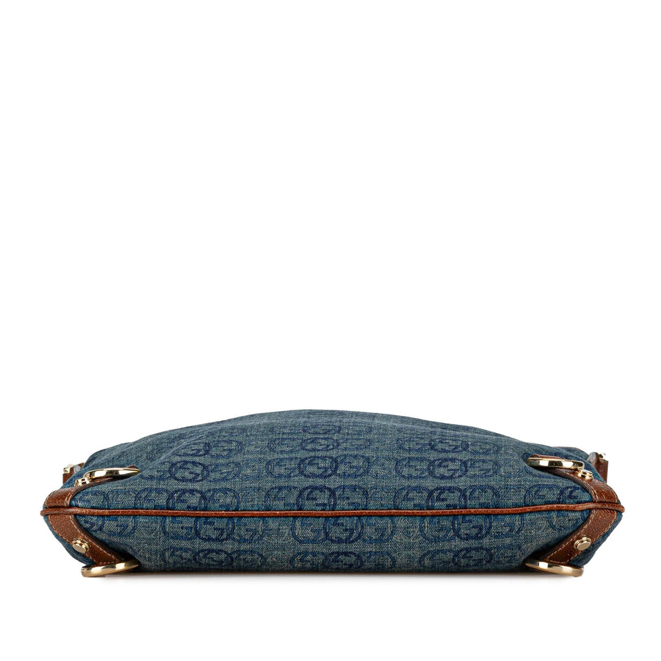Gucci GG Denim Abbey D Ring Crossbody