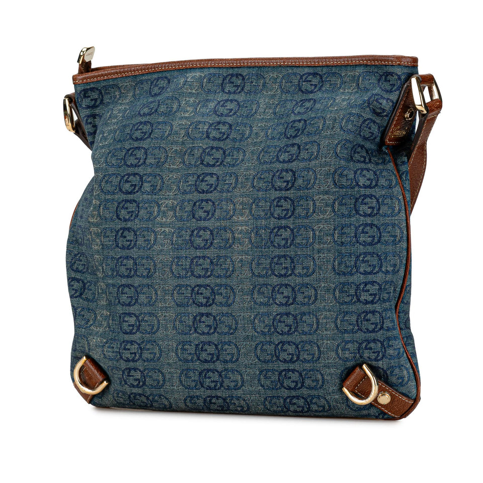 Gucci GG Denim Abbey D Ring Crossbody
