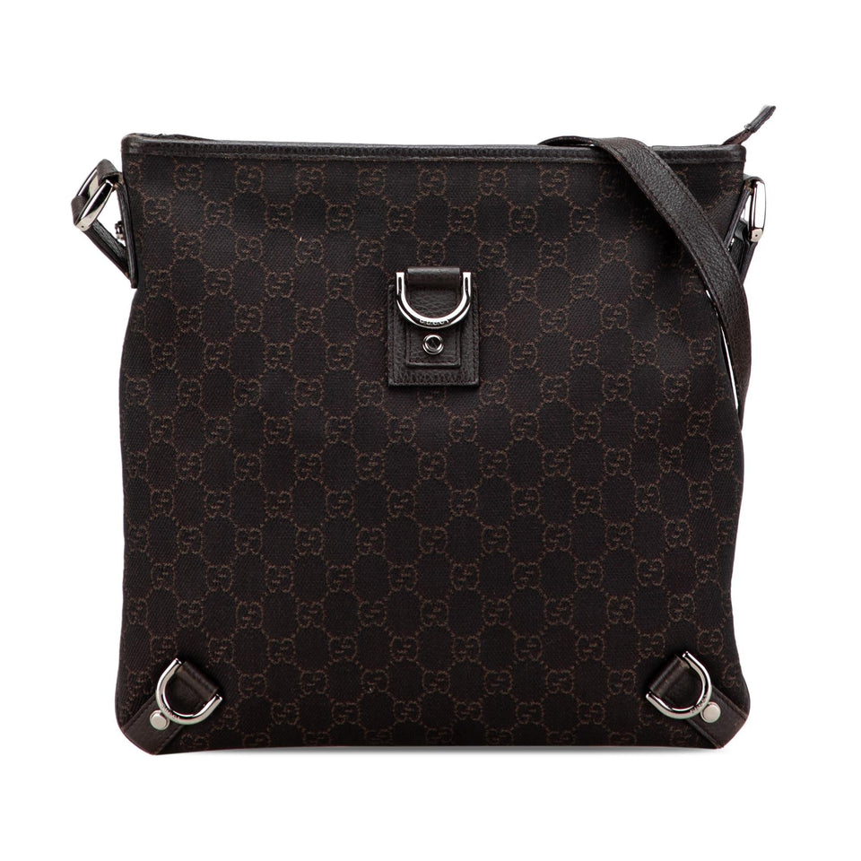 Gucci GG Denim Abbey D Ring Crossbody