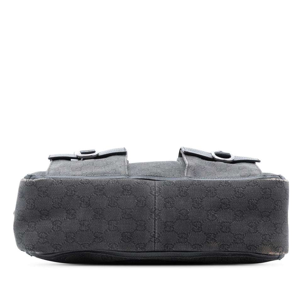 Gucci GG Denim Abbey D Ring Pocket Tote
