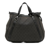 Gucci GG Denim Abbey D Ring Satchel